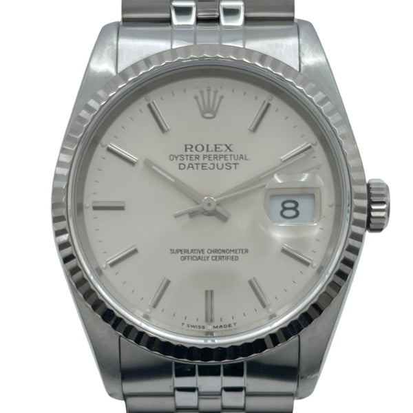 ロレックス ROLEX デイトジャスト 16234 シルバー WG/SS メンズ 腕時計
