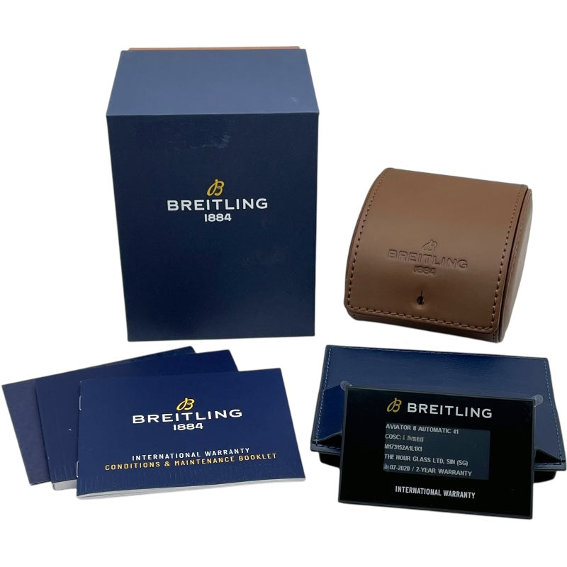 ブライトリング BREITLING アビエーター 8 オートマティック41 ブラックスチール カーティス ウォーホーク M173152A1L1X1 カーキ SS 自動巻き メンズ 腕時計