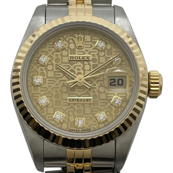 ロレックス ROLEX デイトジャスト ホリコン 69173G ゴールド K18/SS 自動巻き レディース 腕時計