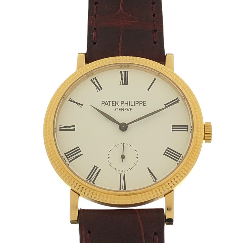 パテック・フィリップ PATEK PHILIPPE カラトラバ 7119J-010 K18YG ユニセックス メンズ　レディース　腕時計