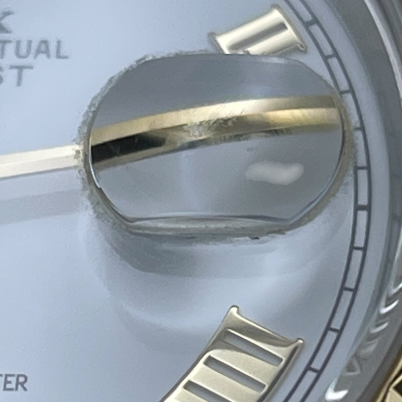 ロレックス ROLEX デイトジャスト 16233 ホワイト K18/SS 自動巻き メンズ 腕時計