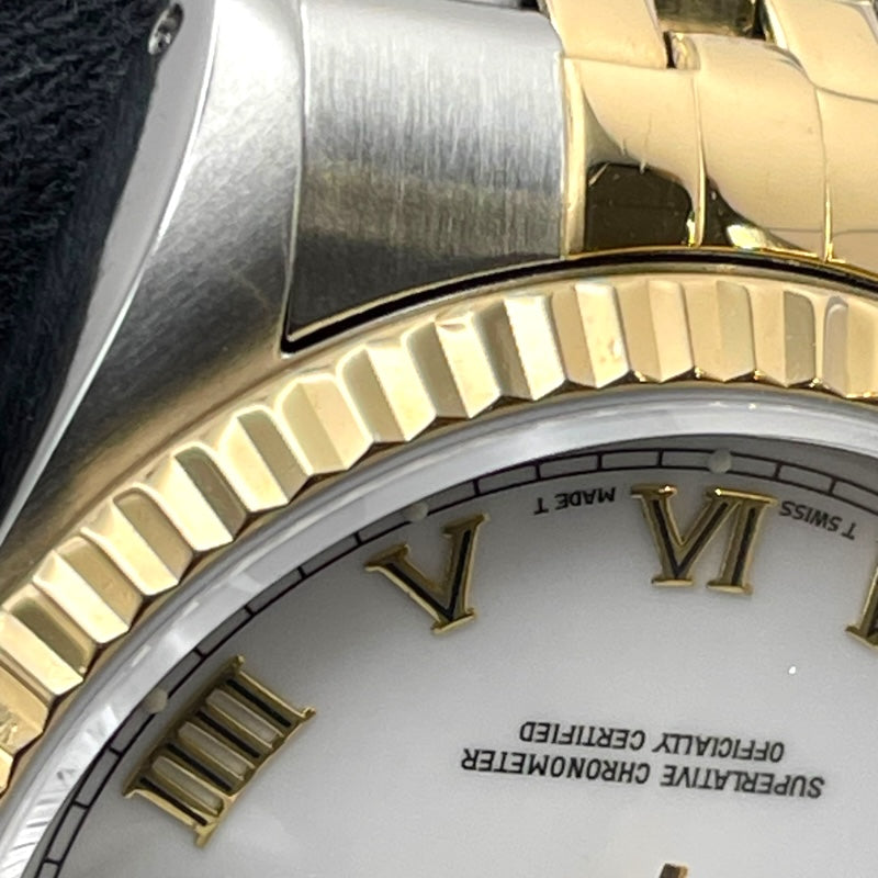 ロレックス ROLEX デイトジャスト 16233 ホワイト K18/SS 自動巻き メンズ 腕時計