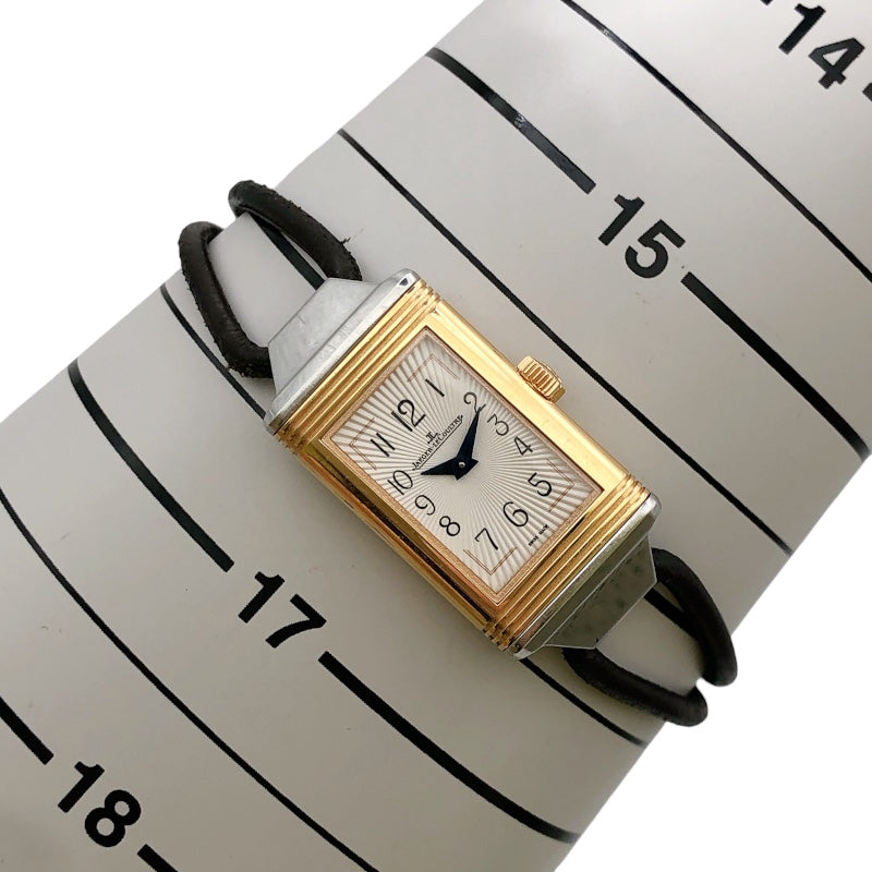 ジャガー・ルクルト JAEGER-LE COULTRE レベルソワン コルドネ Q3264520 ホワイト PG/SS レディース 腕時計