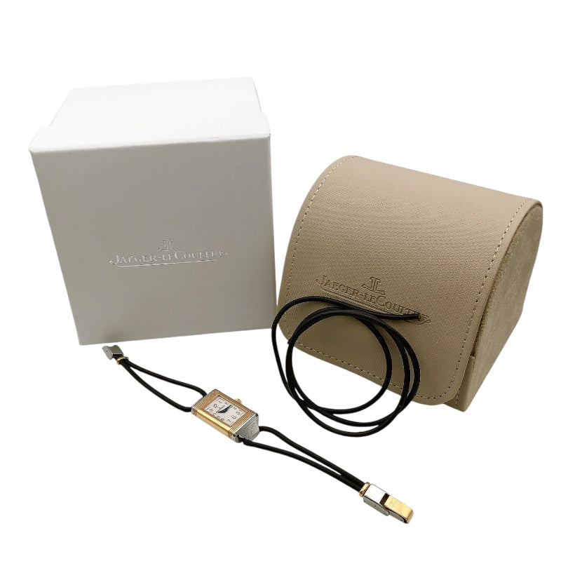 ジャガー・ルクルト JAEGER-LE COULTRE レベルソワン コルドネ Q3264520 ホワイト PG/SS レディース 腕時計