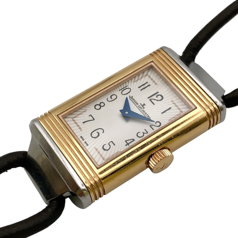 ジャガー・ルクルト JAEGER-LE COULTRE レベルソワン コルドネ Q3264520 ホワイト PG/SS レディース 腕時計