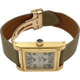 カルティエ Cartier タンクアビス 2タイムゾーン LM W1534251 アイボリー K18 手巻き メンズ 腕時計
