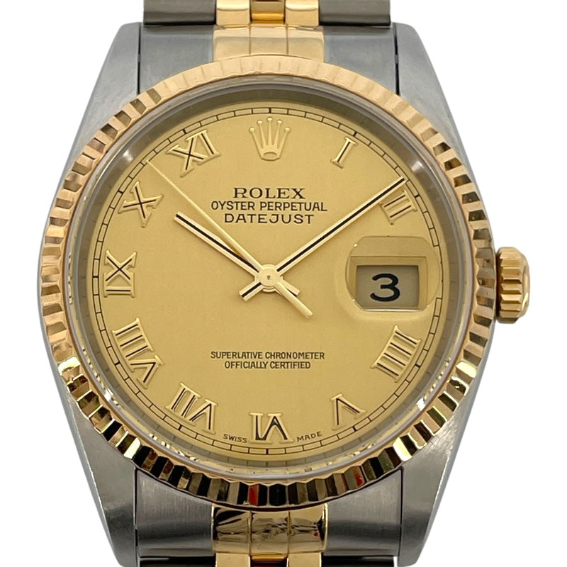 ロレックス ROLEX デイトジャスト 16233 ゴールド K18/SS 自動巻き メンズ 腕時計