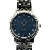 オメガ OMEGA デビルプレステージ　クォーツ 424.10.27.60.53.001 ブルー SS クオーツ レディース 腕時計