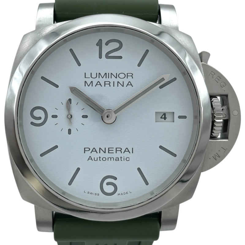 パネライ PANERAI ルミノール マリーナ 1950 3DAYS オートマティック PAM01314 ホワイト SS/ラバーベルト 自動巻き メンズ 腕時計