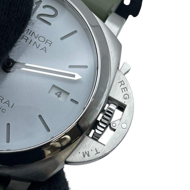 パネライ PANERAI ルミノール マリーナ 1950 3DAYS オートマティック PAM01314 ホワイト SS/ラバーベルト 自動巻き メンズ 腕時計