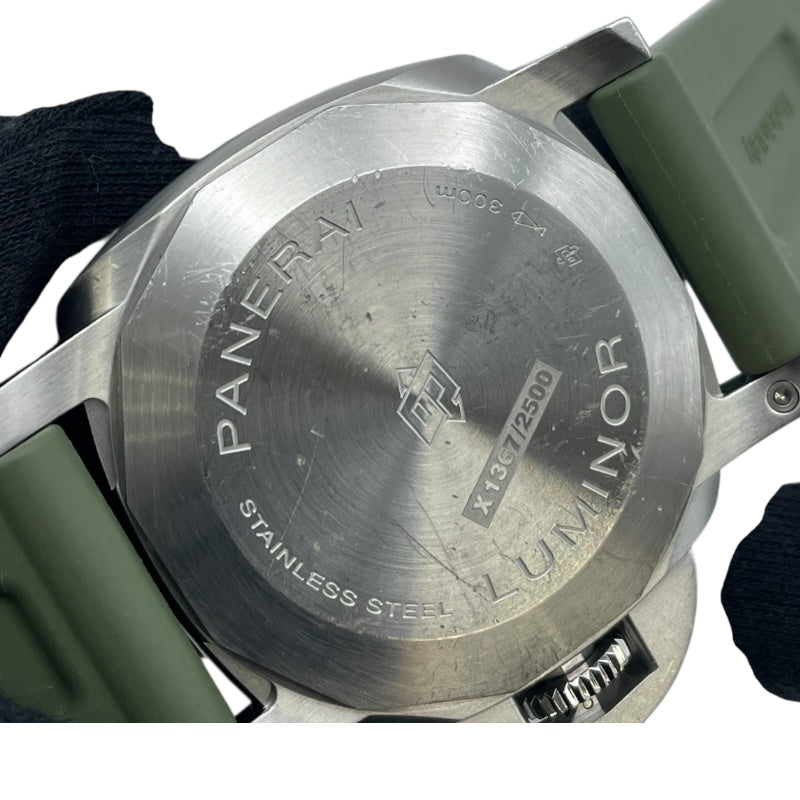 パネライ PANERAI ルミノール マリーナ 1950 3DAYS オートマティック PAM01314 ホワイト SS/ラバーベルト 自動巻き メンズ 腕時計