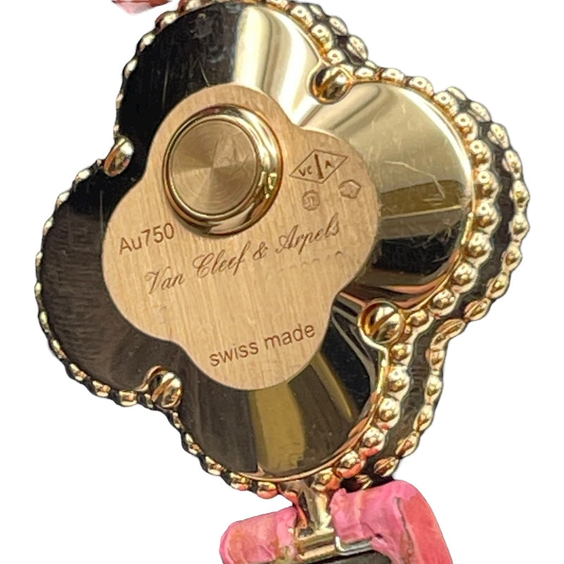 ヴァンクリーフ＆アーペル Van Cleef & Arpels スウィート アルハンブラ ホワイトシェル VCAR08SF00 ホワイトシェル K18PG クオーツ レディース 腕時計