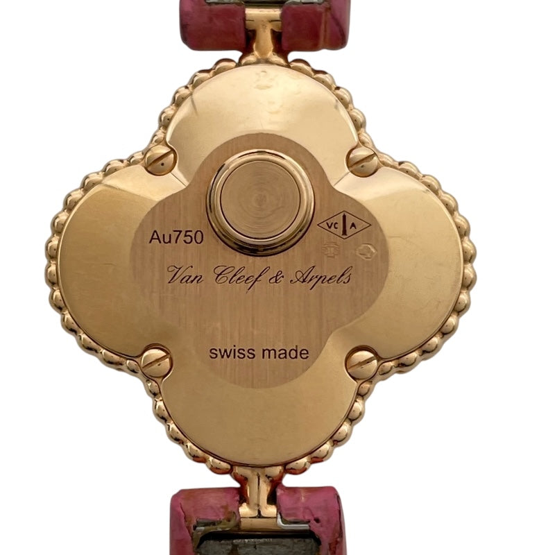 ヴァンクリーフ＆アーペル Van Cleef & Arpels スウィート アルハンブラ ホワイトシェル VCAR08SF00 ホワイトシェル K18PG クオーツ レディース 腕時計