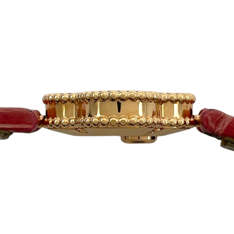 ヴァンクリーフ＆アーペル Van Cleef & Arpels スウィート アルハンブラ ホワイトシェル VCAR08SF00 ホワイトシェル K18PG クオーツ レディース 腕時計