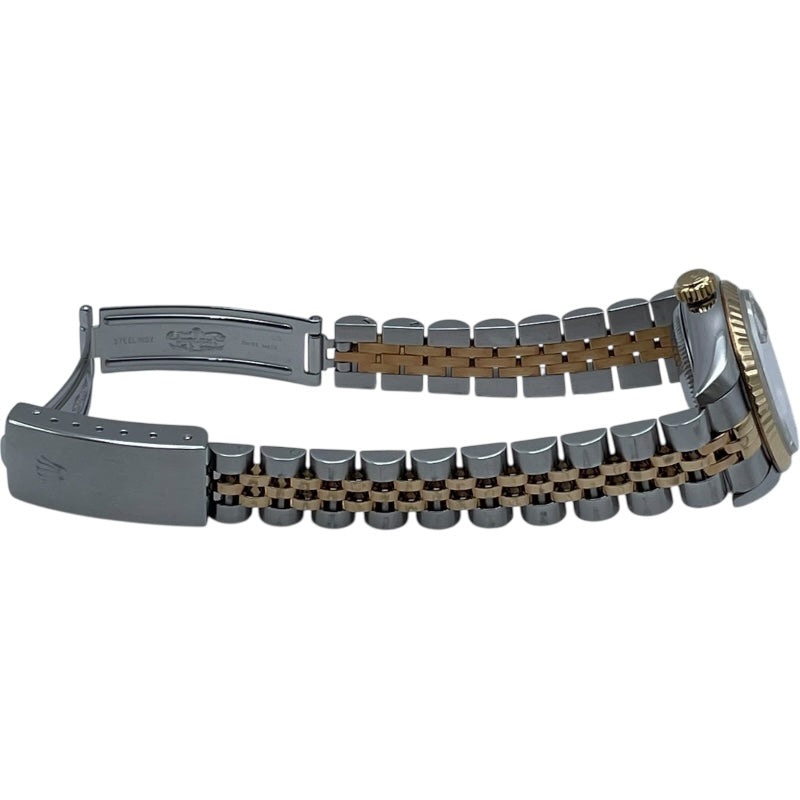 ロレックス ROLEX デイトジャスト ホリコン 69173G シルバー K18/SS 自動巻き レディース 腕時計