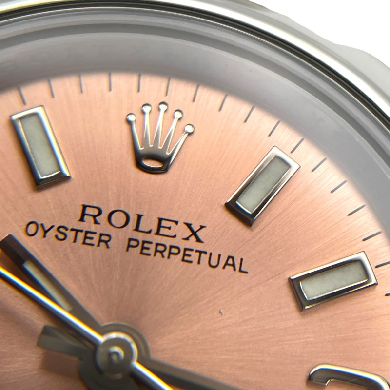 ロレックス ROLEX オイスターパーペチュアル 176200 ピンク SS 自動巻き レディース 腕時計