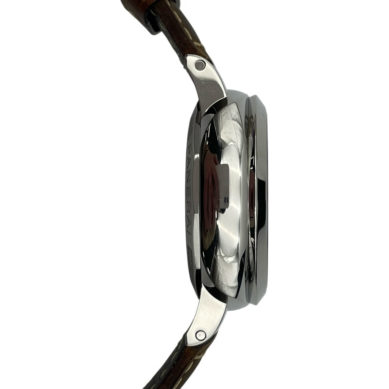 パネライ PANERAI ルミノール1950 3デイズ GMT パワーリザーブ PAM00537 ブラック SS/革ベルト 自動巻き メンズ 腕時計