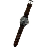 パネライ PANERAI ルミノール1950 3デイズ GMT パワーリザーブ PAM00537 ブラック SS/革ベルト 自動巻き メンズ 腕時計