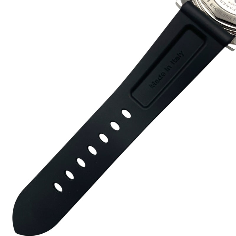 パネライ PANERAI ルミノール レフトハンド 8デイズ アッチャイオ PAM00796 ブラック SS×ラバーベルト 手巻き メンズ 腕時計