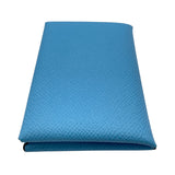 エルメス HERMES カルヴィ B刻 セレステ SV金具 エプソン ユニセックス カードケース