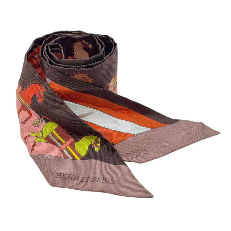 エルメス HERMES ツイリー Rocabar マルチカラー シルク レディース スカーフ
