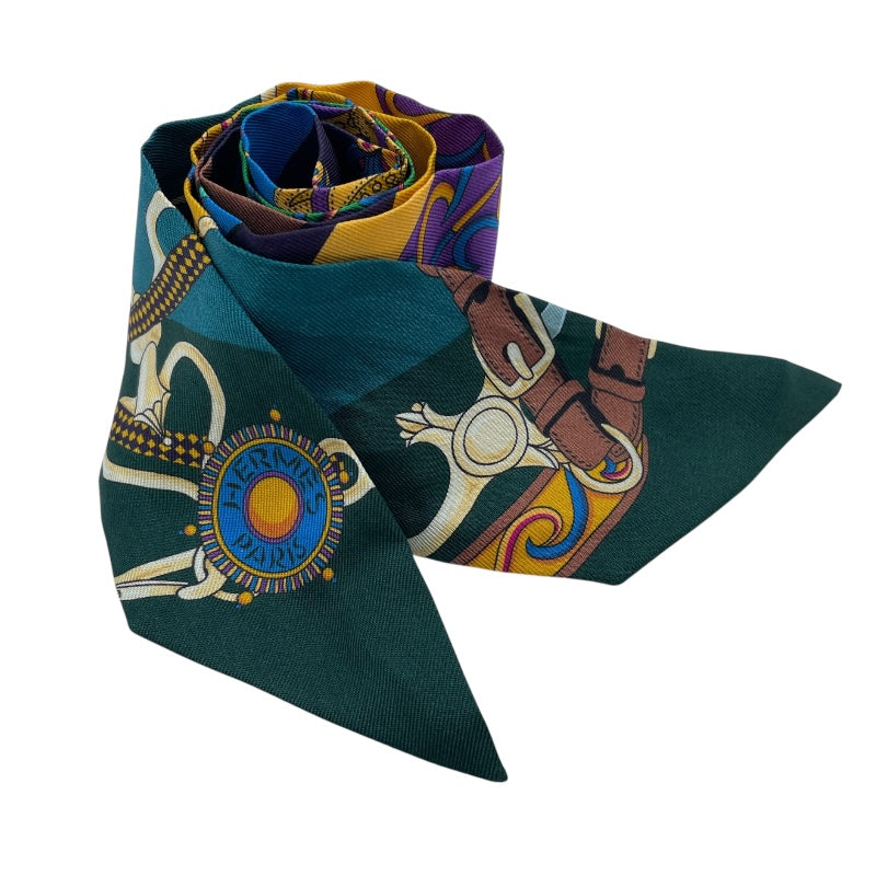 エルメス HERMES ツイリー FOLKLORE マルチカラー シルク レディース スカーフ