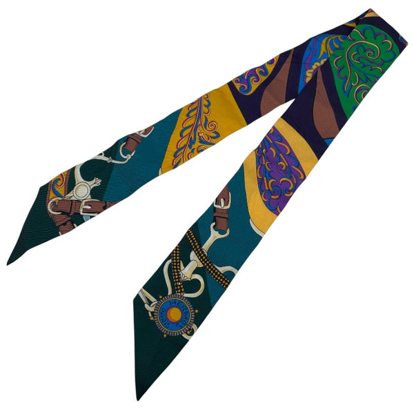 エルメス HERMES ツイリー FOLKLORE マルチカラー シルク レディース スカーフ