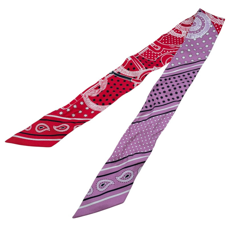 エルメス HERMES ツイリー エプロン・ドール・バンダナ マルチカラー シルク レディース スカーフ