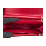 シャネル CHANEL マトラッセチェーン ウォレット A33814 19番台 レッド SV金具 カーフスキン レディース ショルダーバッグ