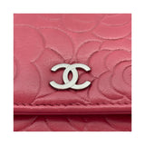 シャネル CHANEL マトラッセチェーン ウォレット A33814 19番台 レッド SV金具 カーフスキン レディース ショルダーバッグ