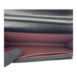 シャネル CHANEL マトラッセ チェーンウォレット AP0250 ブラック SV金具 キャビアスキン レディース ショルダーバッグ