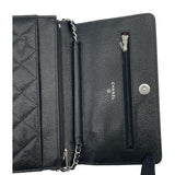シャネル CHANEL マトラッセ チェーンウォレット AP0250 ブラック SV金具 キャビアスキン レディース ショルダーバッグ
