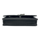 シャネル CHANEL マトラッセ チェーンウォレット AP0250 ブラック SV金具 キャビアスキン レディース ショルダーバッグ