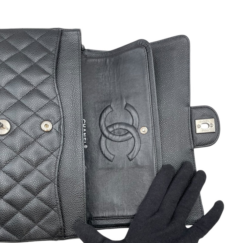 シャネル CHANEL マトラッセ25 A01112 11番台 ブラック SV金具 キャビア レディース ショルダーバッグ