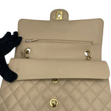 シャネル CHANEL マトラッセ25 A01112 14番台 ベージュ GD金具 キャビア レディース ショルダーバッグ