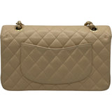 シャネル CHANEL マトラッセ25 A01112 14番台 ベージュ GD金具 キャビア レディース ショルダーバッグ