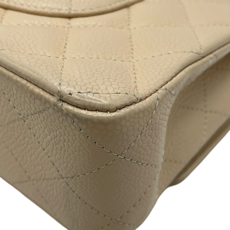 シャネル CHANEL マトラッセ25 A01112 14番台 ベージュ GD金具 キャビア レディース ショルダーバッグ