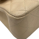 シャネル CHANEL マトラッセ25 A01112 14番台 ベージュ GD金具 キャビア レディース ショルダーバッグ