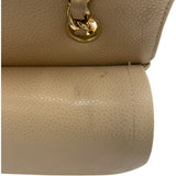 シャネル CHANEL マトラッセ25 A01112 14番台 ベージュ GD金具 キャビア レディース ショルダーバッグ