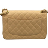 シャネル CHANEL デカマトラッセ30 A58600 27番台 ベージュ GD金具 キャビア レディース ショルダーバッグ