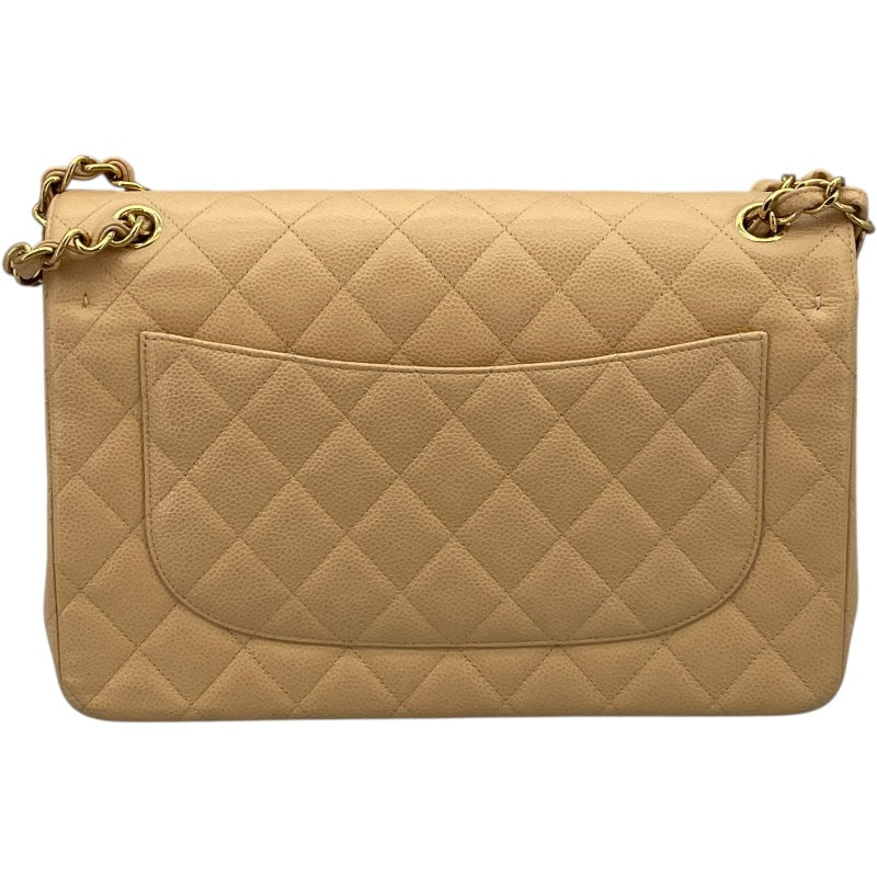 シャネル CHANEL デカマトラッセ30 A58600 27番台 ベージュ GD金具 キャビア レディース ショルダーバッグ