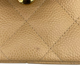 シャネル CHANEL デカマトラッセ30 A58600 27番台 ベージュ GD金具 キャビア レディース ショルダーバッグ