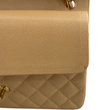 シャネル CHANEL デカマトラッセ30 A58600 27番台 ベージュ GD金具 キャビア レディース ショルダーバッグ