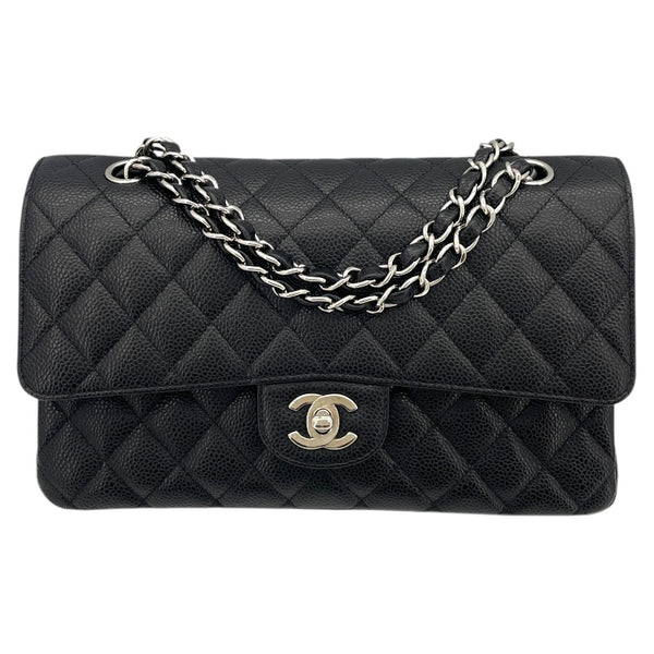 シャネル CHANEL マトラッセ25 A01112 15番台 ブラック SV金具 キャビアスキン レディース ショルダーバッグ
