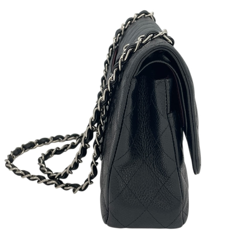 シャネル CHANEL マトラッセ25 A01112 18番台 ブラック SV金具 キャビアスキン レディース ショルダーバッグ