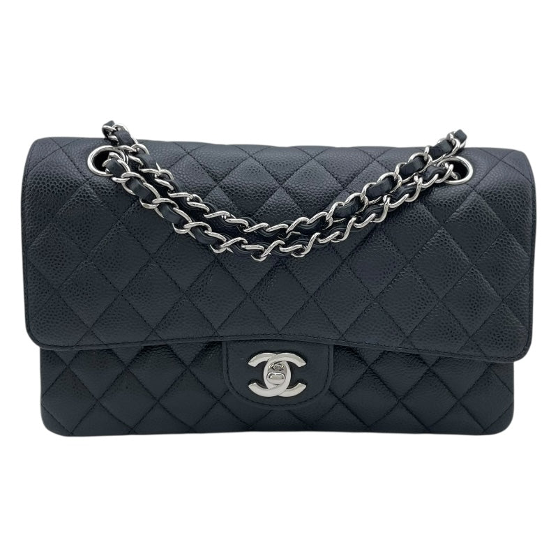 シャネル CHANEL マトラッセ25 A01112 16番台 ブラック SV金具 キャビア レディース ショルダーバッグ