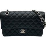 シャネル CHANEL マトラッセ25 A01112 21番台 ブラック SV金具 キャビア レディース ショルダーバッグ