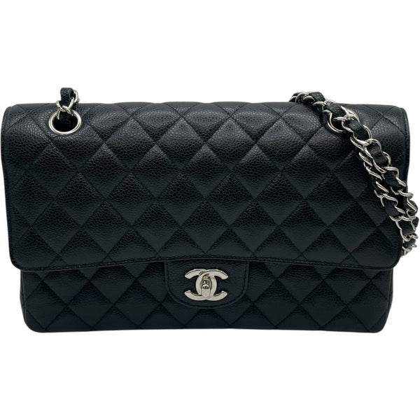 シャネル CHANEL マトラッセ25 A01112 21番台 ブラック SV金具 キャビア レディース ショルダーバッグ