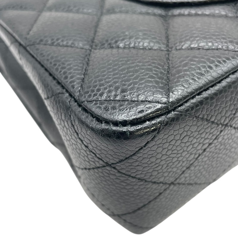 シャネル CHANEL マトラッセ25 A01112 21番台 ブラック SV金具 キャビア レディース ショルダーバッグ