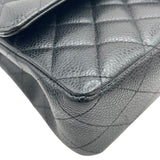 シャネル CHANEL マトラッセ25 A01112 21番台 ブラック SV金具 キャビア レディース ショルダーバッグ